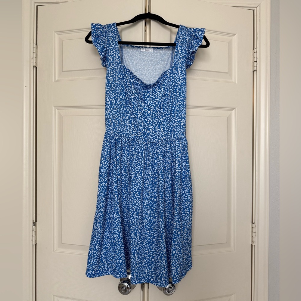 Blue Floral Women's Dress - Amazon